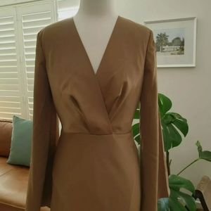 C/meo Collective Forever Ago Gown Taupe Satin Full